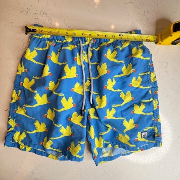 TOM & TEDDY Flying Parrots UPF 50 Swim Shorts Medium - Picture 10 of 11